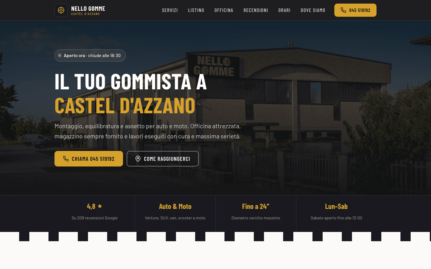 Anteprima del sito Nello Gomme