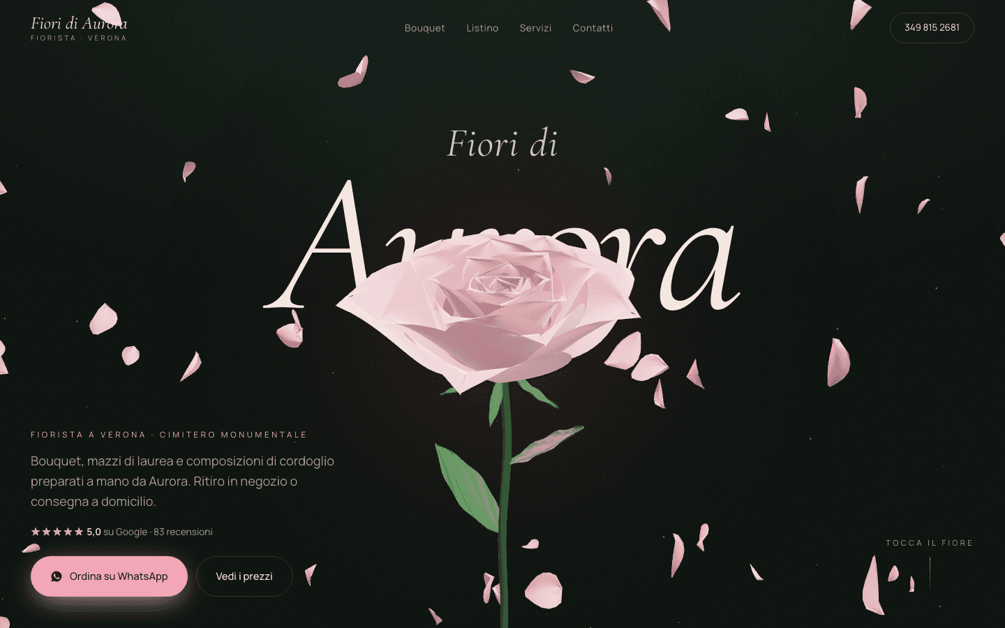 Anteprima del sito Fiori di Aurora